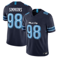 Reast T.Titans #98 Jeffery Simmons Navy 2026 Rivalries Collection Limited Stitched Jerseys