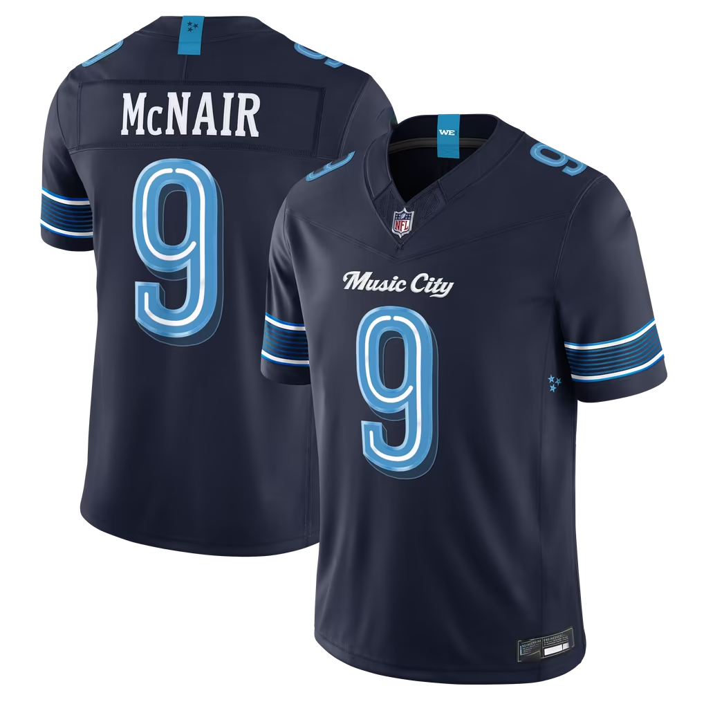 Reast T.Titans #9 Steve McNair Navy 2026 Rivalries Collection Limited Stitched Jerseys